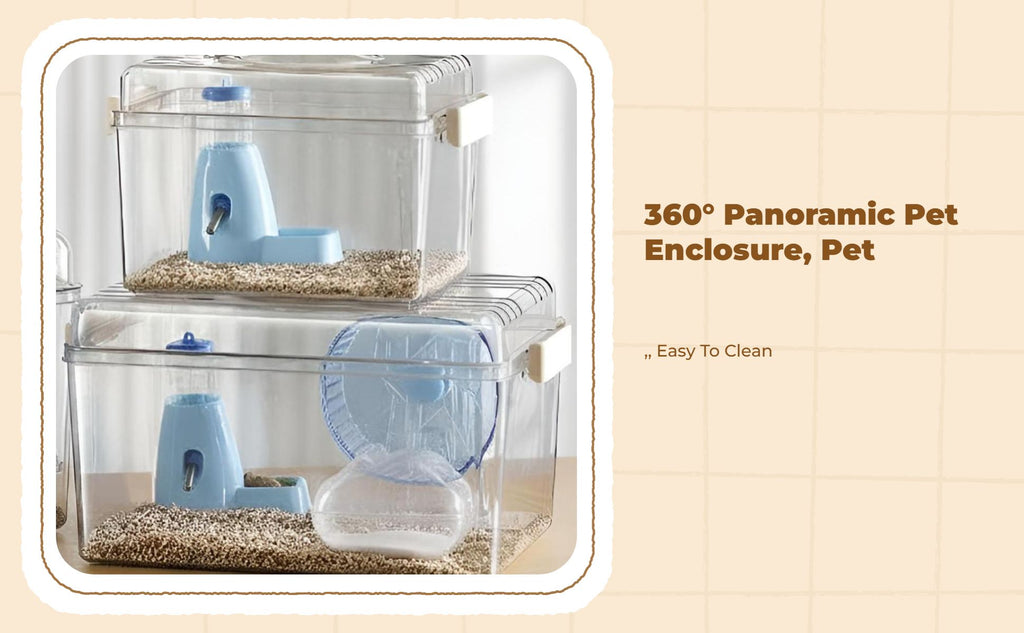 Ventilated portable hamster habitat