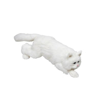 Bicolor Cat Figurine Handmade Faux Hair Cat Figurine Gift Idea Home Decor for Display