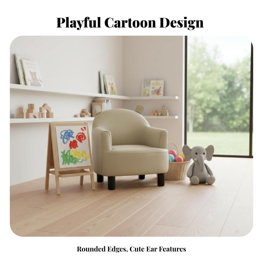 High-Density Foam Creature Ear Reading Chair Easy to Clean children's Furniture Stain-Resistant Toddler Armchair Ergonomic Design for Toddlers, Kids, Parents, Playroom, Nursery, Bedroom, Living Room