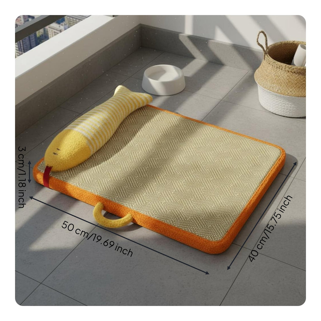 Rattan Pet Bed Detachable and Washable Rattan Pet Mat Portable for Cats