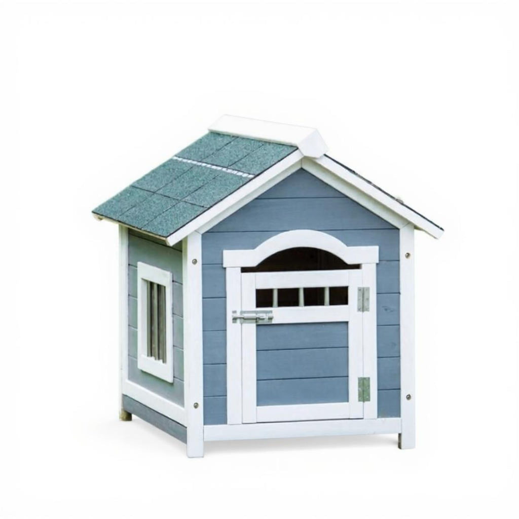Waterproof insulated wood dog house