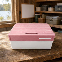 Peg Insert Box Hinged Lid Hard Lure Case Front Notch for Anglers