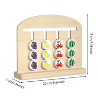 Educational Matching Board Brain Teaser Wooden Reasoning Board Screen Play Matching Card Toy for Children