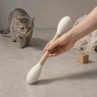 3 Pieces Cotton Swab Feline Toy Large Medium Small Swab-Shaped Feline Toy Sturdy