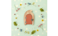 Wooden Fairy Doors Handmade Look Miniature Decoration Set Gift Idea for Children
