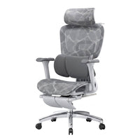 Ergonomic Mesh Office Chair Polished Metal Highspine Mesh Chair Sturdy-Duty