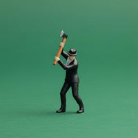 1:64 Scale Man Figure Hand-Painted Axe Man Figurine