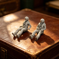 2 Figures Fighter Jet Crew Member Figures 1/48 Size Fighter Jet Crew Members 3D Printed F-16D Model for Display