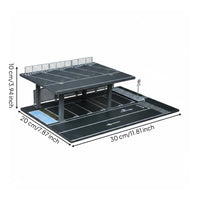 Parking Scene Model Printed Markings Steel-Frame Parking ABS Plastic Components