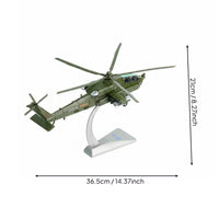 Z-21 Attack Helicopter Model High Detailed 1:48 Scale Helicopter Model Collectible Gift for Collectors