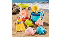 Soft Rubber Beach Toy Set Easy to Clean Water Play Toy Set Colorful for Bathroom
