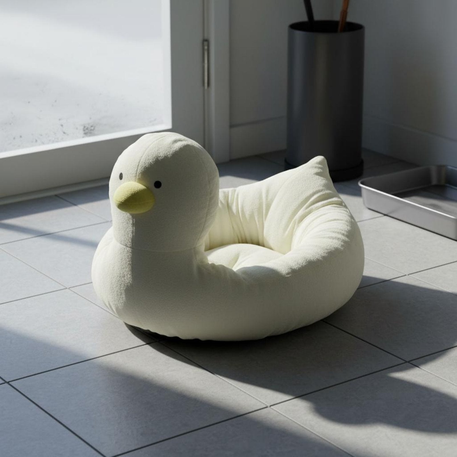 Duck Feline Bed Warm Duck Pet Bed Soft for Indoor