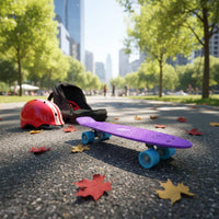 Penny Board Colorful Plastic Skateboard Portable for Travel