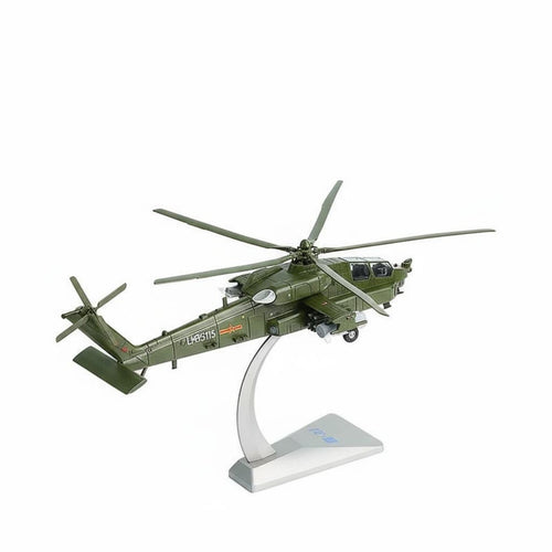 Z-21 Attack Helicopter Model High Detailed 1:48 Scale Helicopter Model Collectible Gift for Collectors