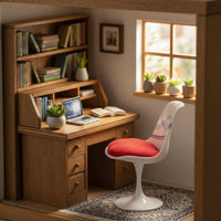 1:6 Scale Chair Modern Design Doll Swivel Chair for Model Display, Hobbyists
