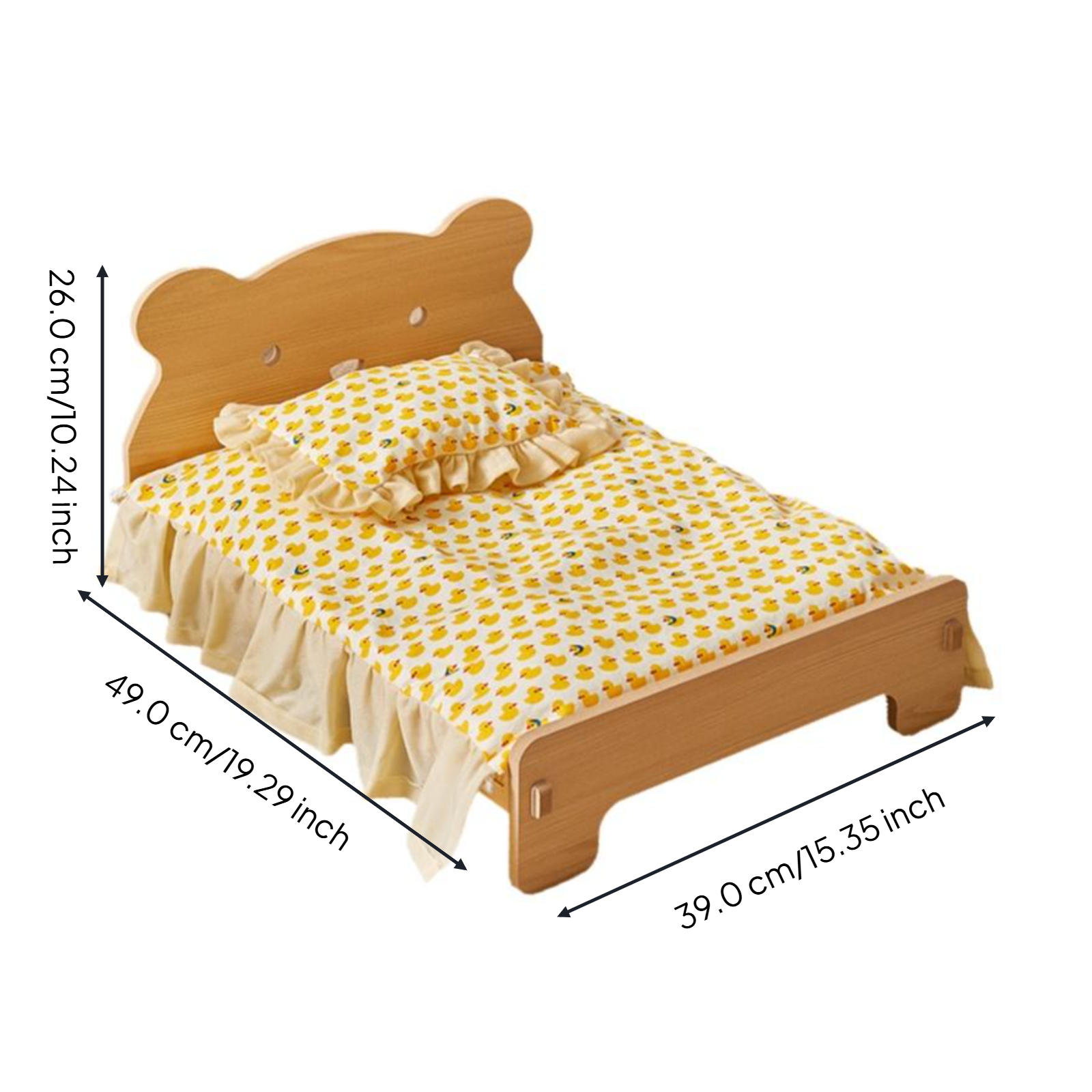 Removable cover pet bed