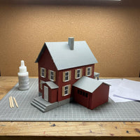 1/87 Scale House Kit European Design HO Scale Building Model Highly Detailed