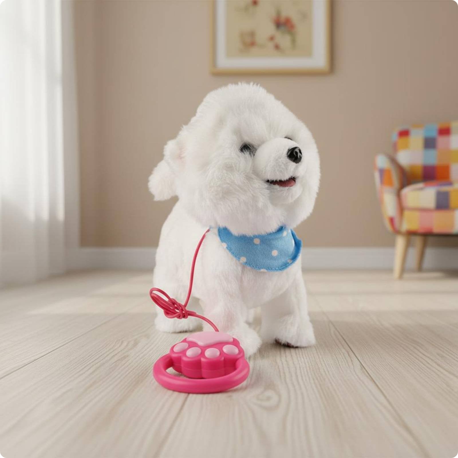 Walking Stuffed Dog Touch Activated Stuffed Creature Realistic Design