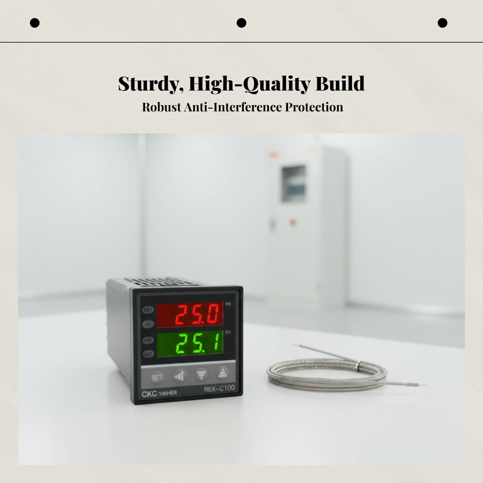 REX-C100 Digital Thermostat, Intelligent Temperature Controller, Commercial Embedded
