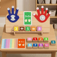 Wooden Math Learning Board Educational Addition Subtraction Board Early STEM
