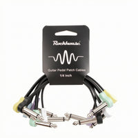6 Pieces Flat Guitar Pedal Cable Metal Plugs Pedalboard Connection Cable