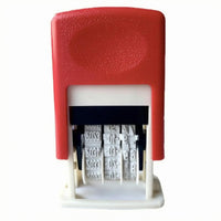 Self-Inking Date Stamp Mechanical Dial Office Tool ABS Plastic