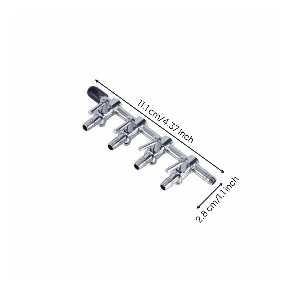 4 Way Air Distributor Sturdy 3 Way Air Distributor Leak Resistant