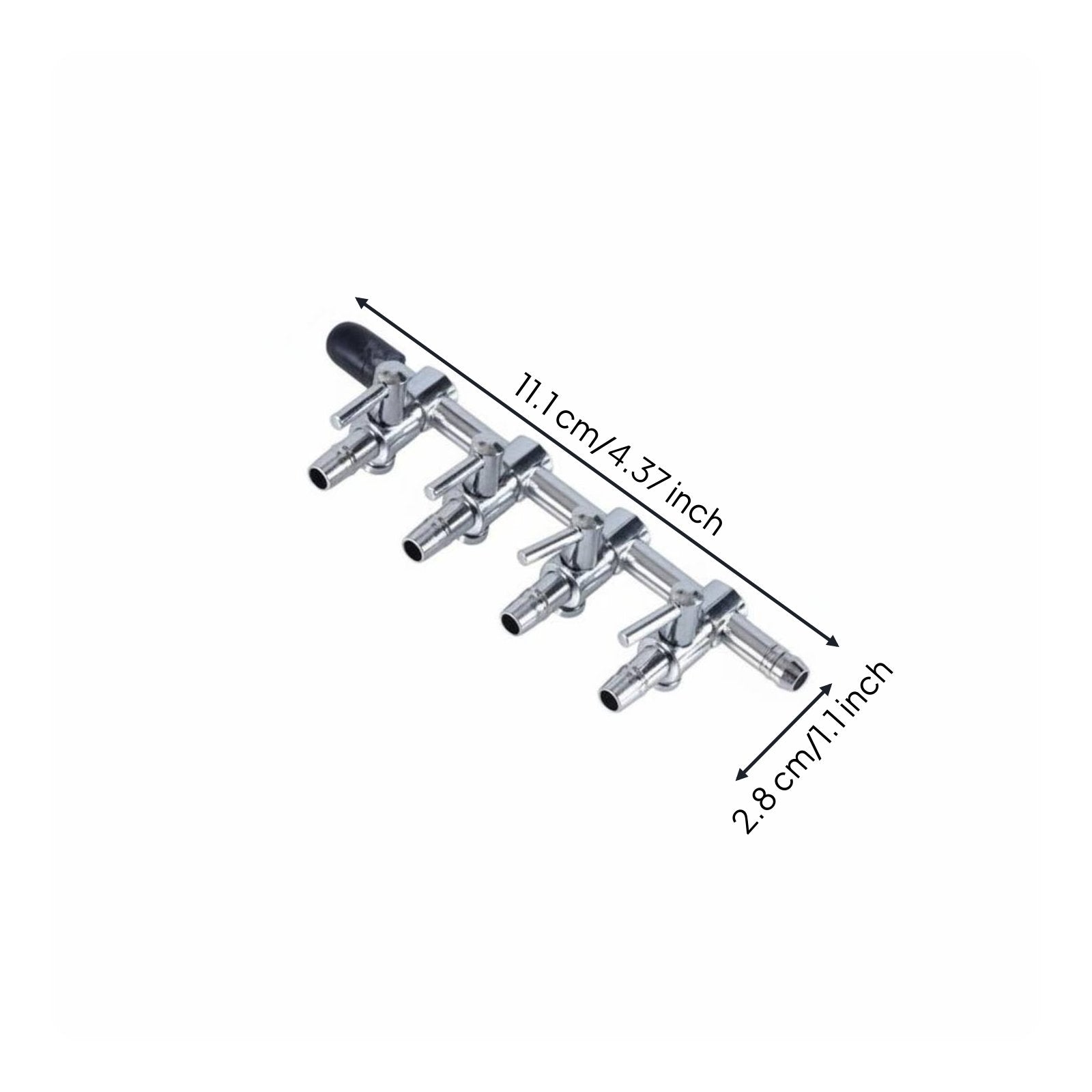 4 Way Air Distributor Sturdy 3 Way Air Distributor Leak Resistant