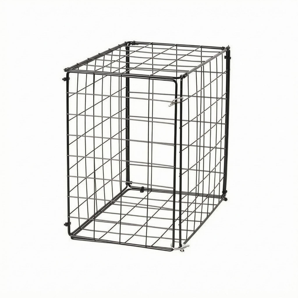 Metal Wire Cat Kennel Square Mesh Wire Cat Cage Rigid Frame