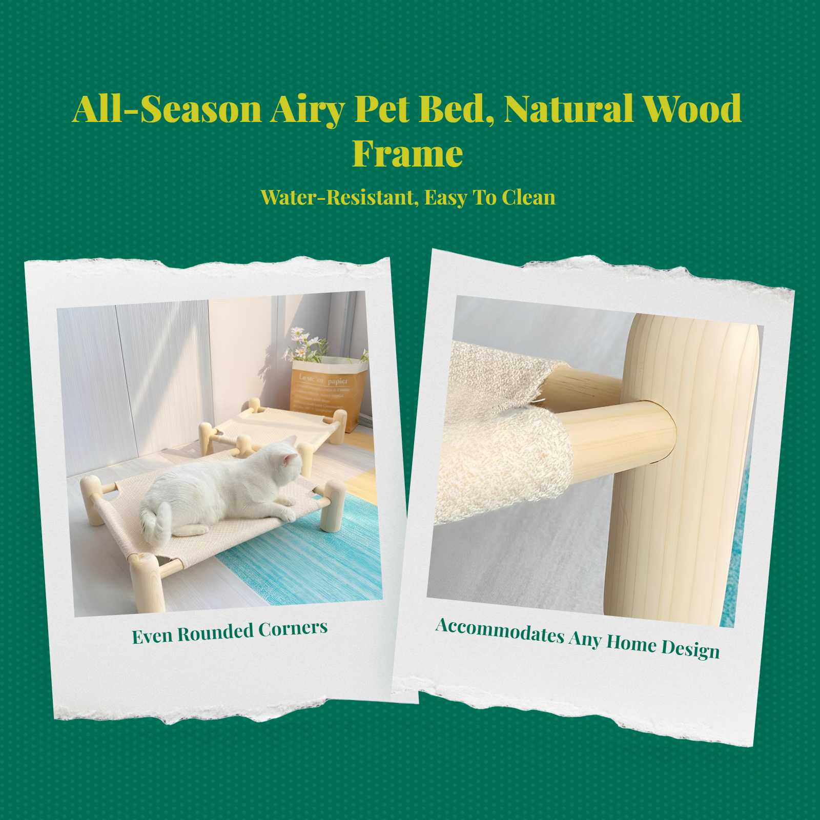 Elevated Dog Bed, Breathable Mesh, Non-Slip, Indoor/Outdoor