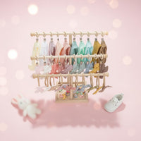 Baby Headband Display Stand Natural Wood Baby Hair Accessories Rack Room Decor