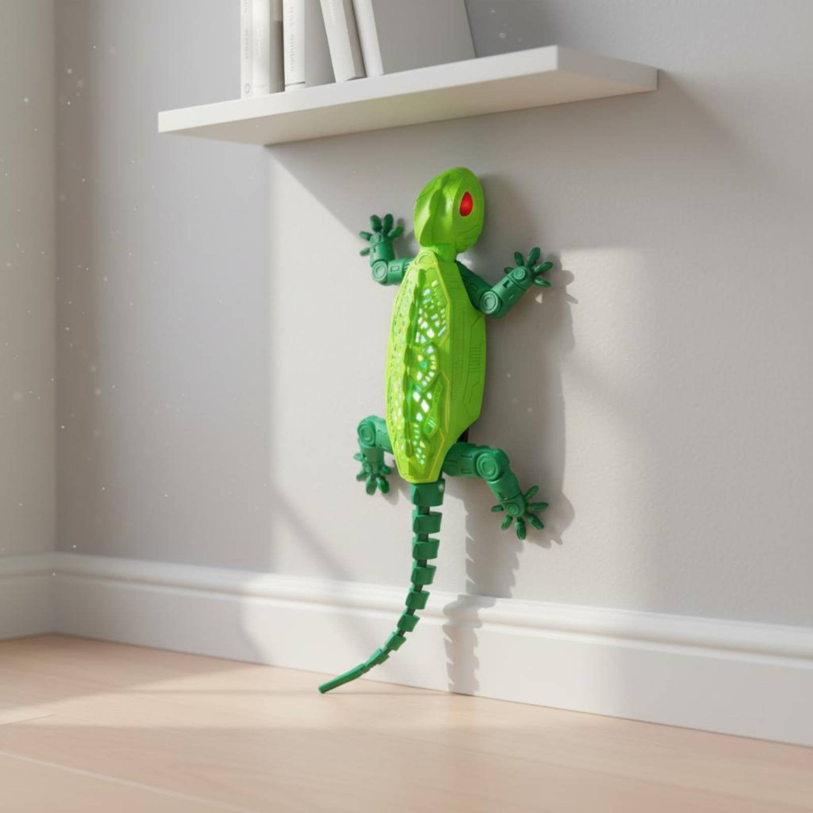 Wall Climbing Lizard Toy Rechargeable Wireless Control Lizard LED Eyes