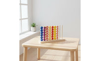 42 Pieces Wooden Fruit Loop Toss Game Color Recognition for Home, Kids 3+