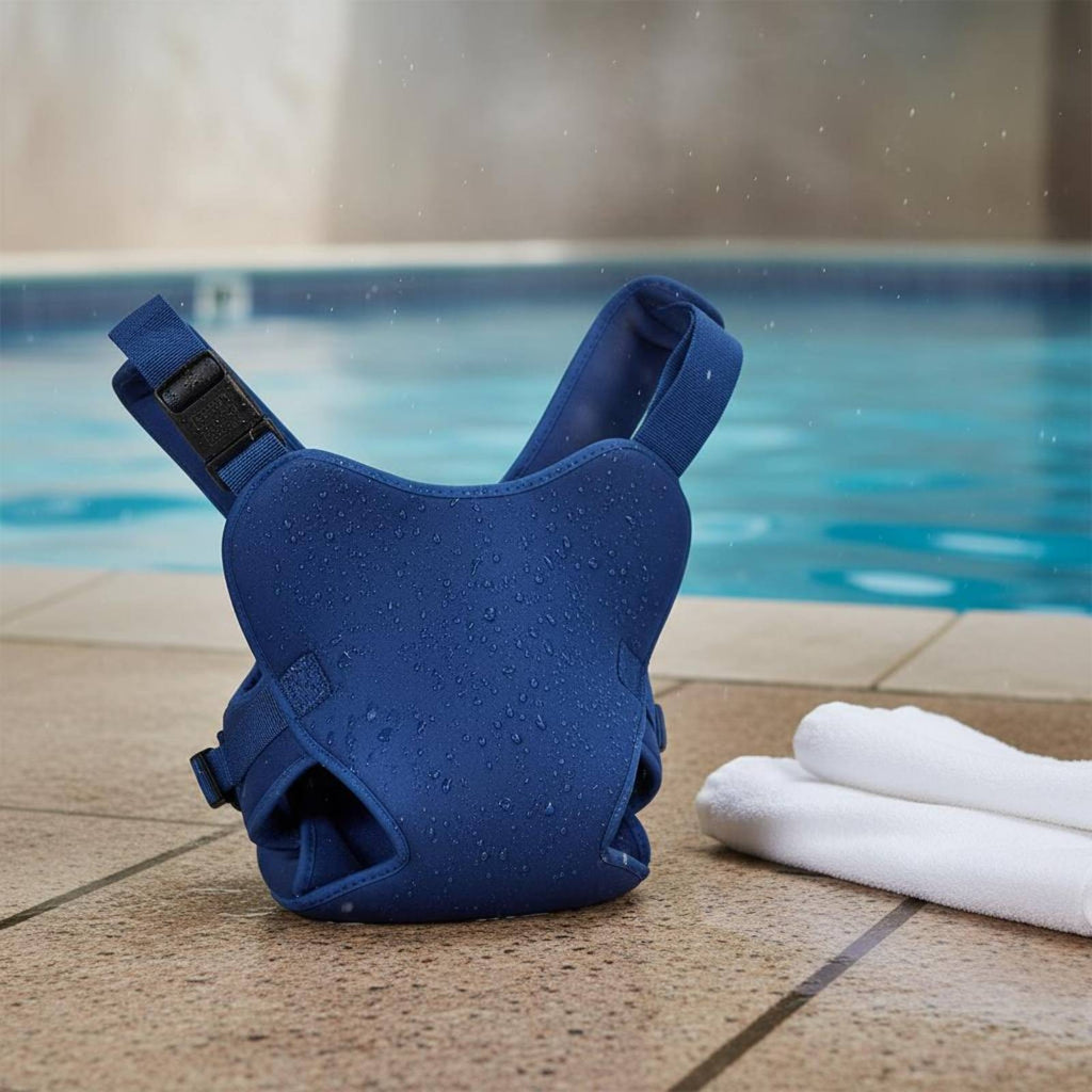 Water Baby Carrier Soft Neoprene Baby Swim Carrier Double Leg Openings for Beach