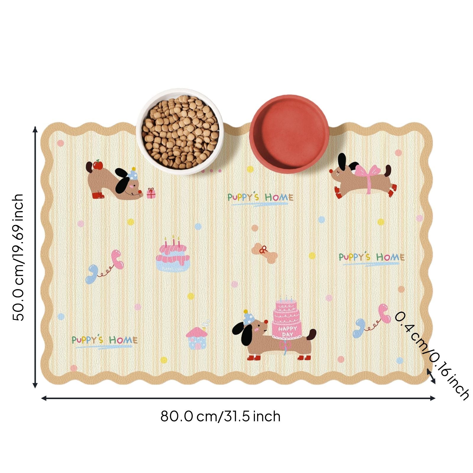 Waterproof non-slip pet mat