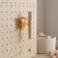 Bird Chime Early Education Wooden Bird Chime Natural Wood for Children