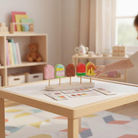 Ice Cream Color Matching Toy Improves Hand-Eye Coordination for Preschoolers