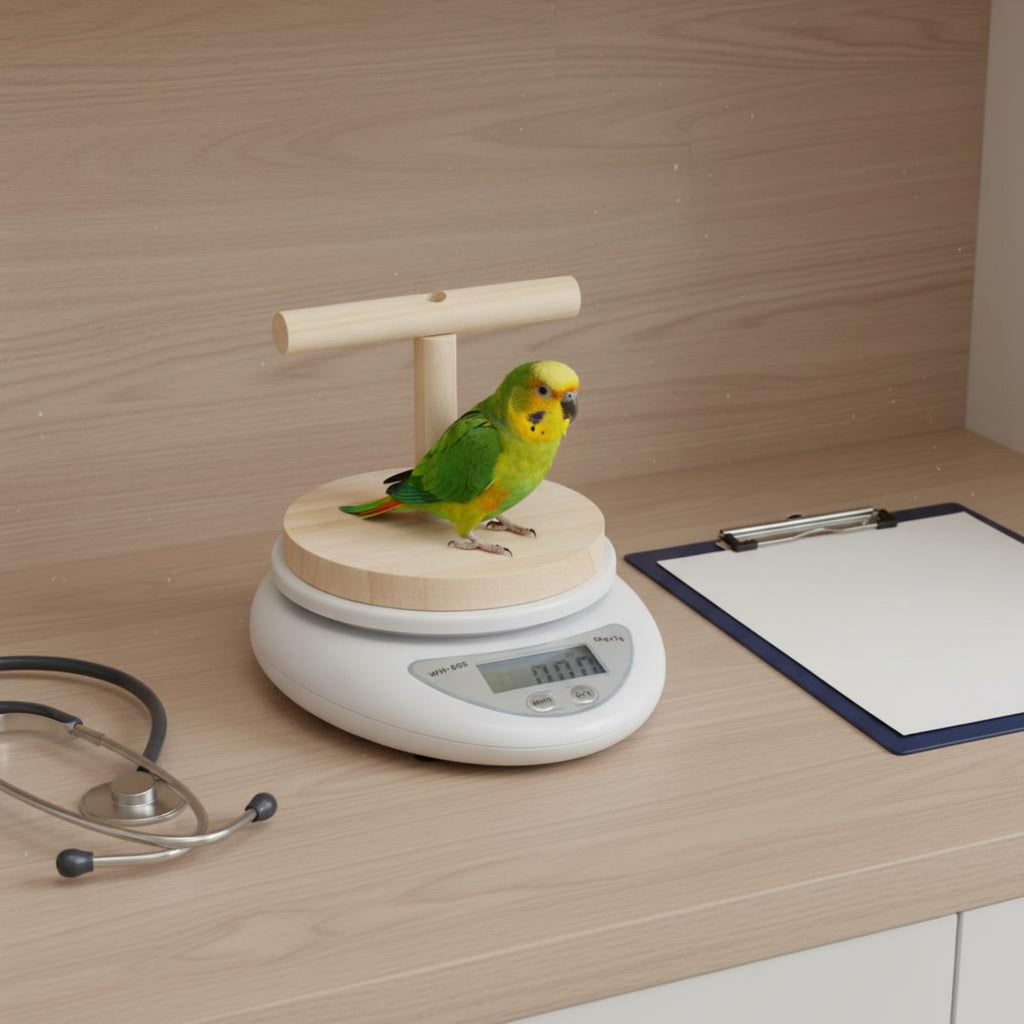 Parrot Weight Scale High Precision Bird Scale with Perch Display