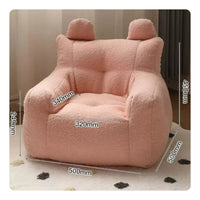 Cute Cartoon Sofa Lightweight Soft Floor Chair Pre-Assembled for Playroom