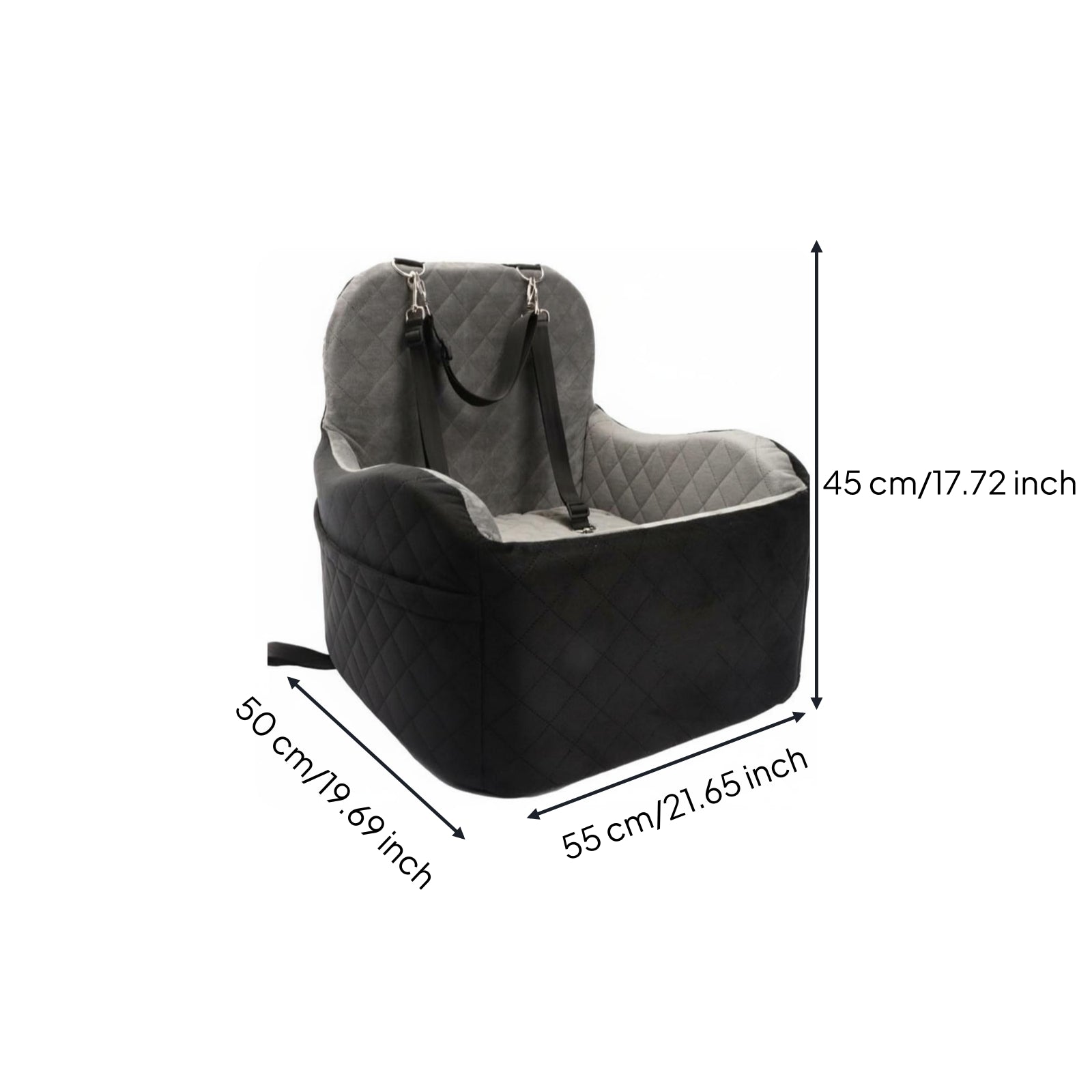 Travel Pet Nest Two-Season Season Dog Car Booster Seat Quilted for Dogs