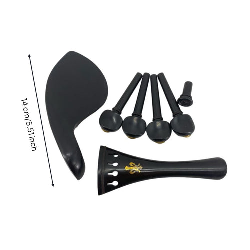 Violin Accessory Set Rounded Heads 4/4 Violin Replacement Parts Easy to Install
