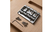 4-String Bass Bridge Rectangular Base Plate Metal Bass Bridge Fixed