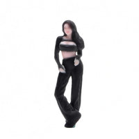 Standing Female Figurine Dollhouse Decor 3D Printed Figurine Flared Pants
