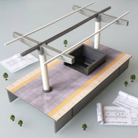 Underground Station Model Scale Station Platform Model Realistic for Hobbyists