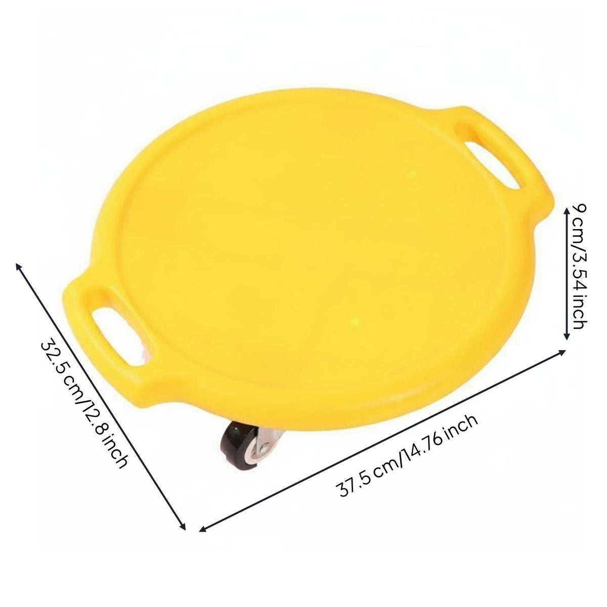 Round Board Anti Slip Four Wheel Scoot Board All-Direction Turning Wheels Children Balance for Preschoolers, Kids, Kindergarten, Indoor, Home