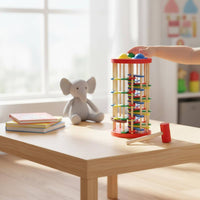 Wooden Ball Hammer Toy Fine Motor Skills Colorful Ball Drop Toy for Children