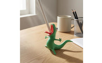 3D-Printed Lizard Pen Holder Standing Figurine Lizard Pen Holder Curved Tail