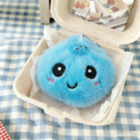 6 Pieces Cute Bun Keychain Bag Decoration Fashion Accessory Easy Attachment