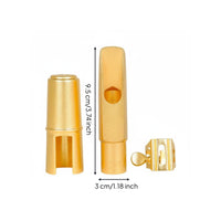 Altos Sax Embouchure Piece Set Metal Clamp Altos Saxophone Embouchure Piece Lightweight Saxophone Ligature for Carrying