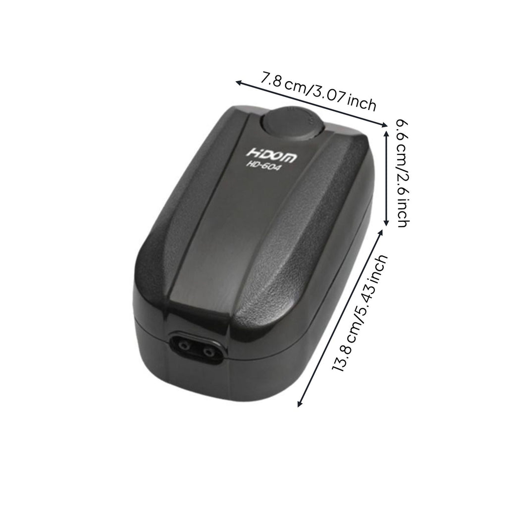 Aquatic habitat aerator, extremely quiet double outlet, adjustable air supply pump for fish habitat, portable aerator for aquatic environments, suitable for emergency use.